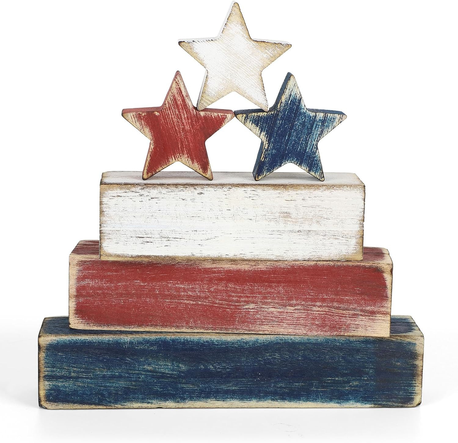 4Th of July Table Decorations, Red White Blue Decorations, Retro Patriotic Memor