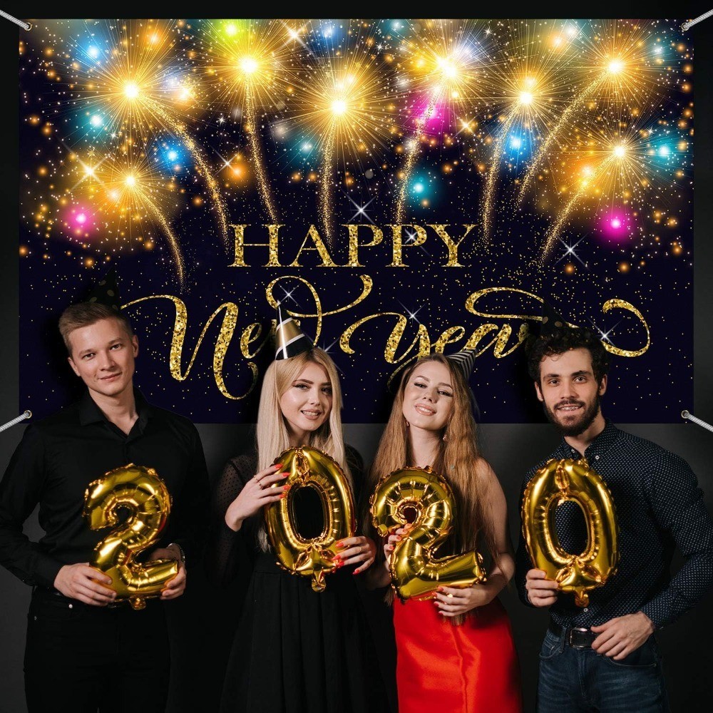 Happy New Year Party Decoration Supplies Happy New Year Eve Banner for 2026