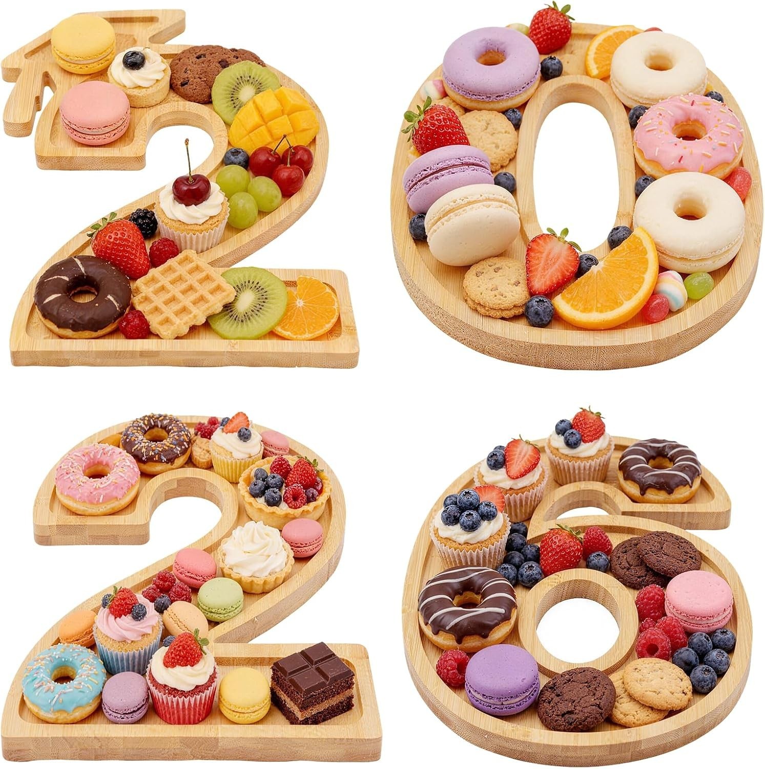 Graduation Number Charcuterie Boards Food Tray Plate Decorations for Parties
