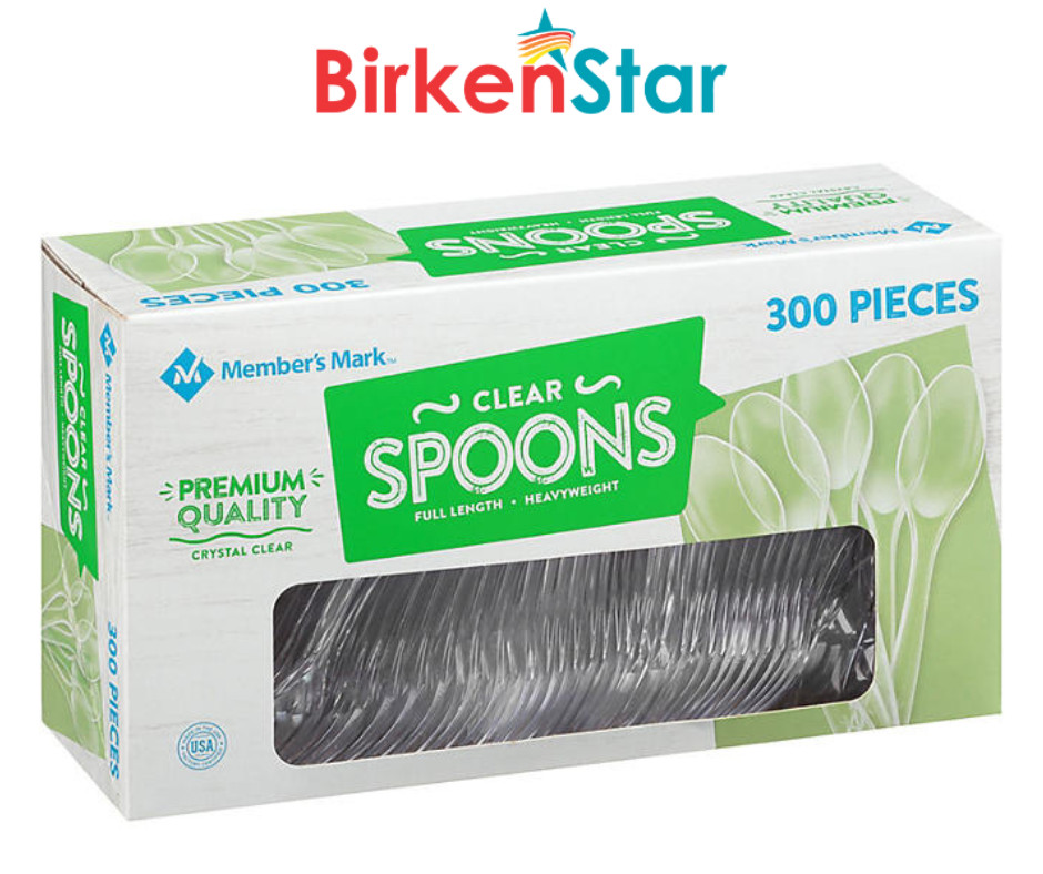 Member’s Mark Clear Plastic Spoons, Heavyweight (300 ct.) Great Price