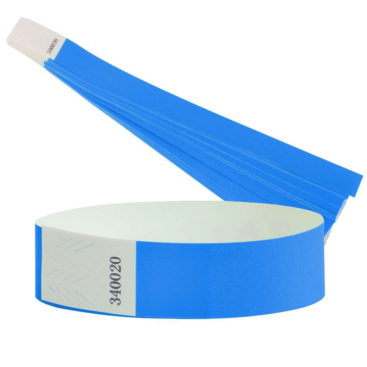 100Pcs Waterproof Hand Bands Neon Wrist Bands for Events Concert Adhesive
