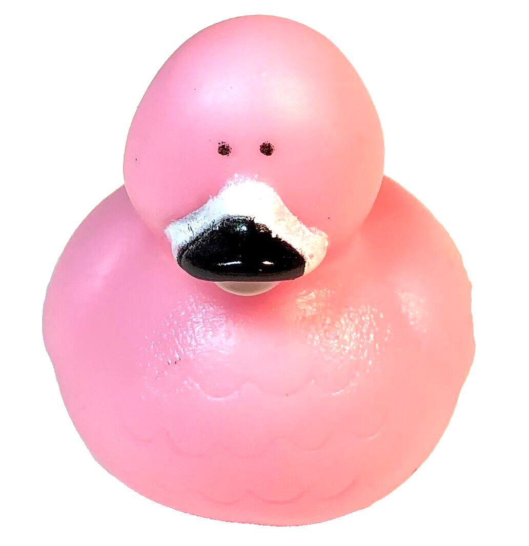 FREE SHIP – LIGHT PINK FLAMINGO ZOO SAFARI CRUISING RUBBER DUCK 2″ CRUISE DUCKIE