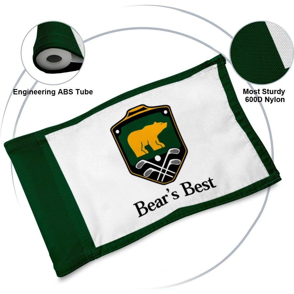 BEARS BEST GOLF CLUB LAS VEGAS Golf Pin Regulation Tube Flag 13x20Inch