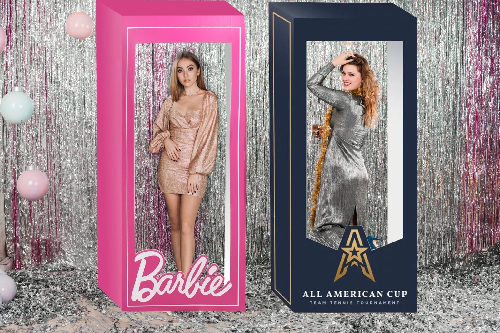 Doll Box Photo Booth, Pink Photo Booth, Personalized Photo Boot 5ft, Party decor