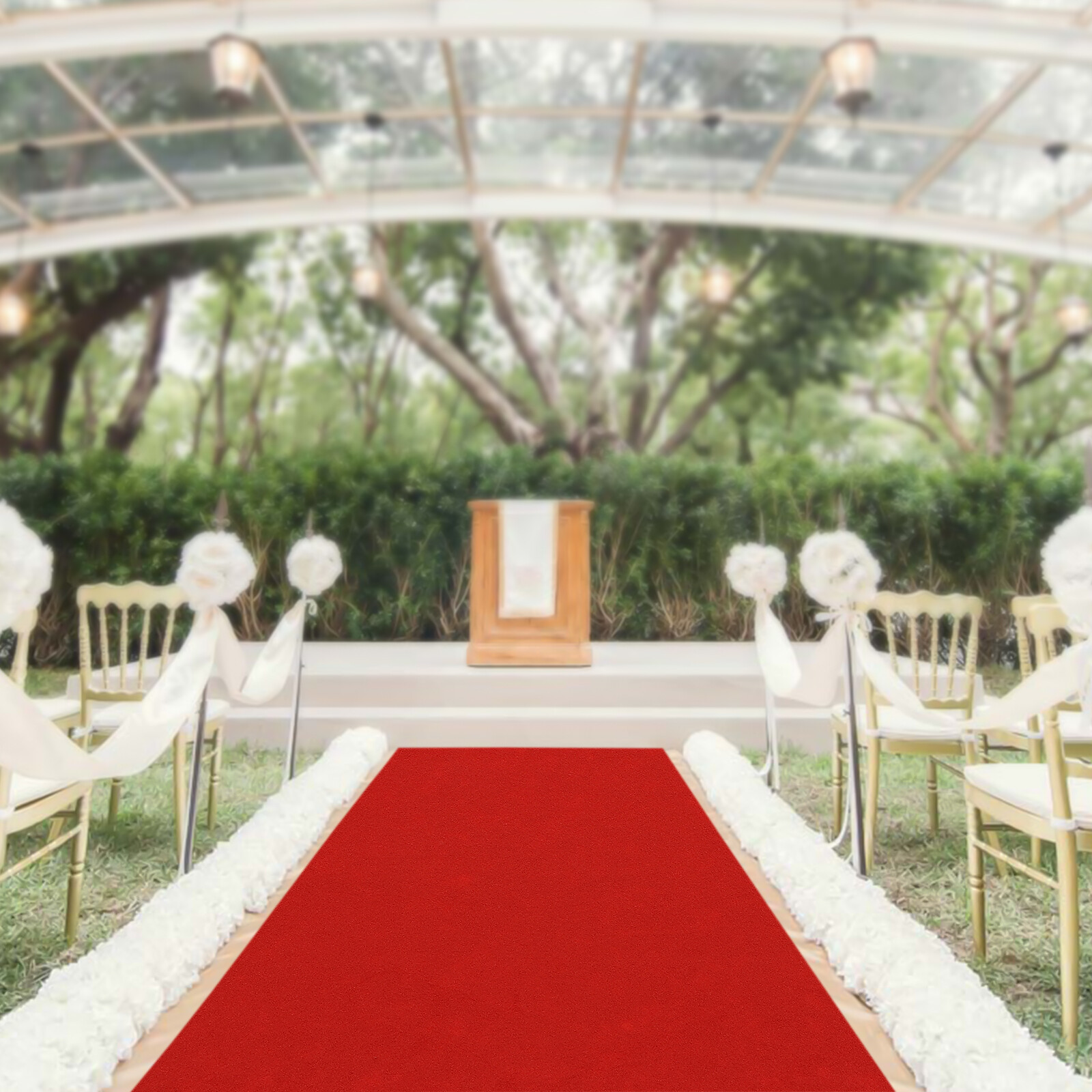 360gsm Red Carpet Runner for Party Runway Aisle for Wedding Banquets Prom Decor