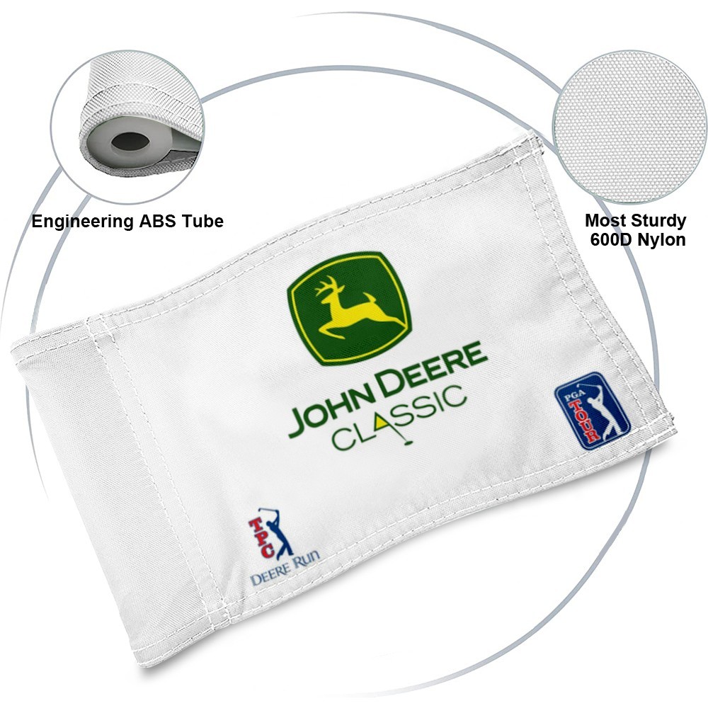 PGA TOUR TPC DEERE RUN JOHN DEERE CLASSIC Golf Regulation Tube Flag 13x20Inch