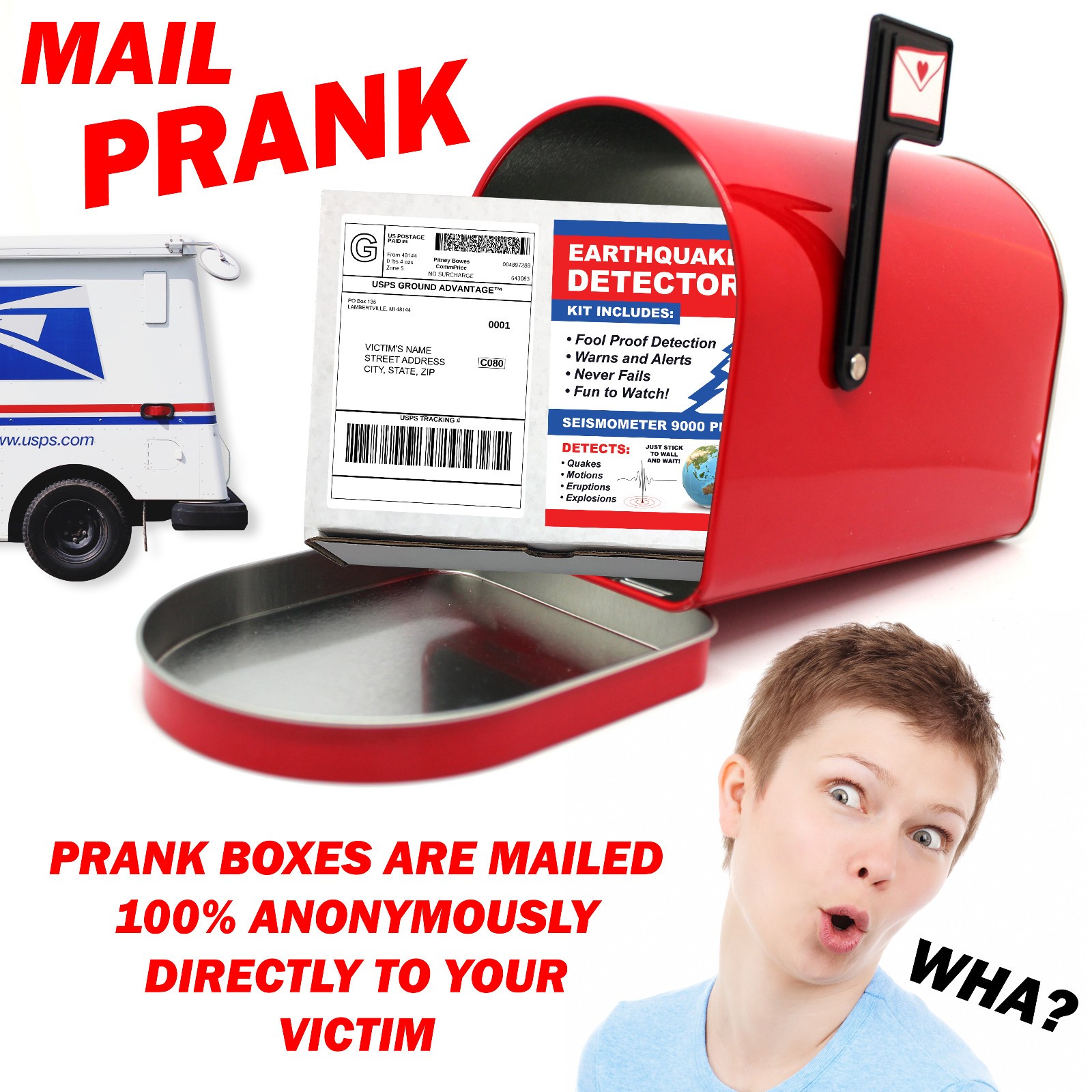 Earthquake Detector Kit Googly Eyes Prank Mail Sent for Sheer Laughter!