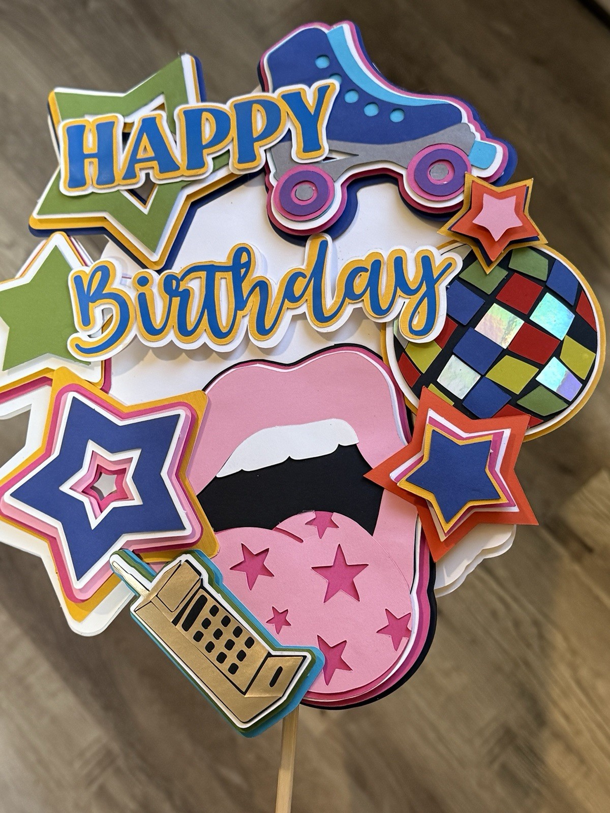 Personalized 3D Cake Topper – Custom Name and Age | Birthday Cake Topper, Sign