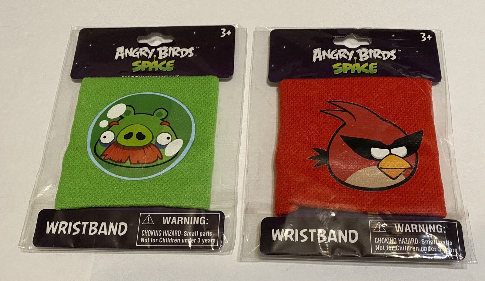 Angry Birds Space Wristband Bracelet Party 2 Pieces(green Pig&space Red Bird)