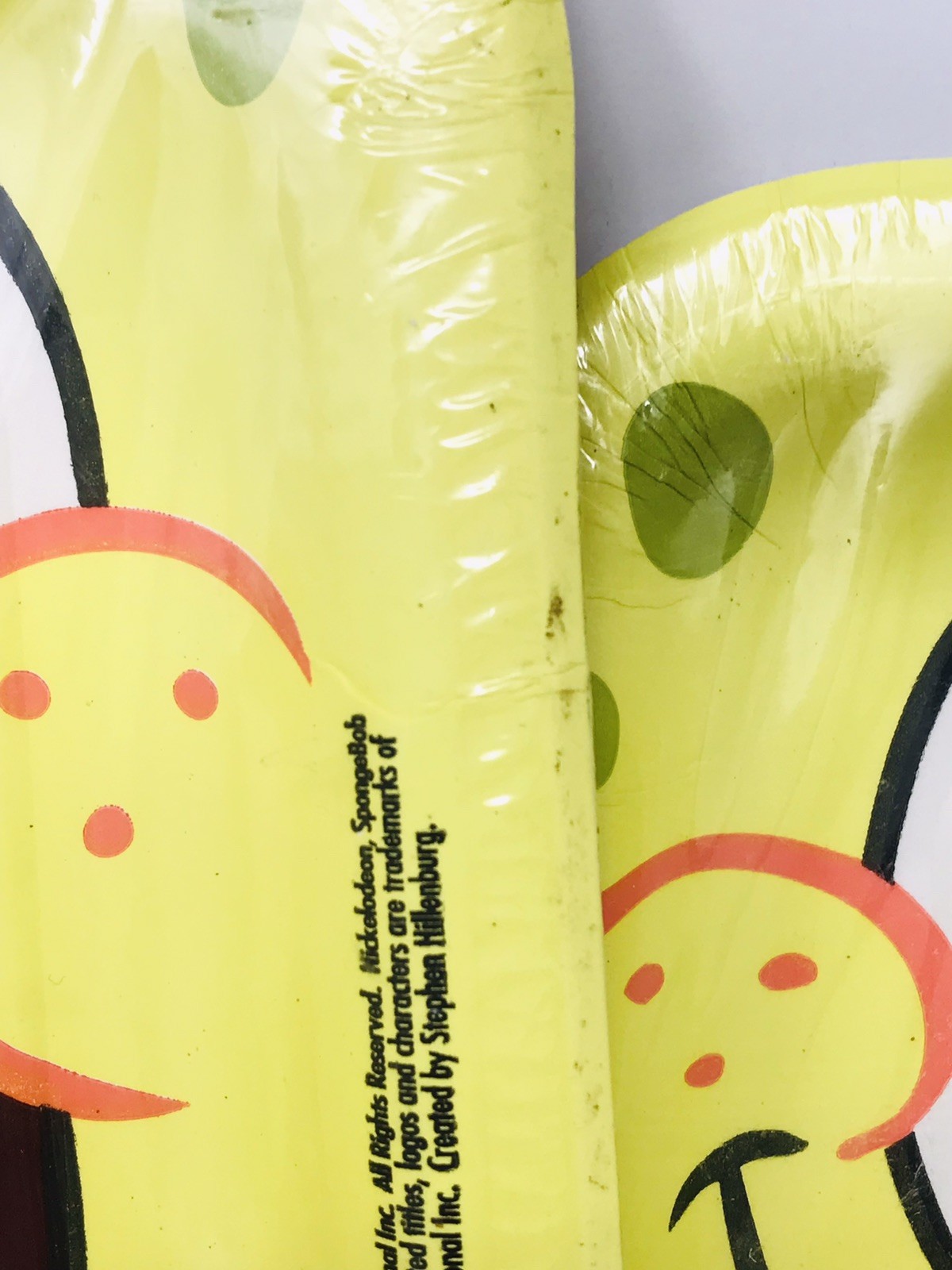 SpongeBob SquarePants Square Paper Plates 2002 16 Plates Total