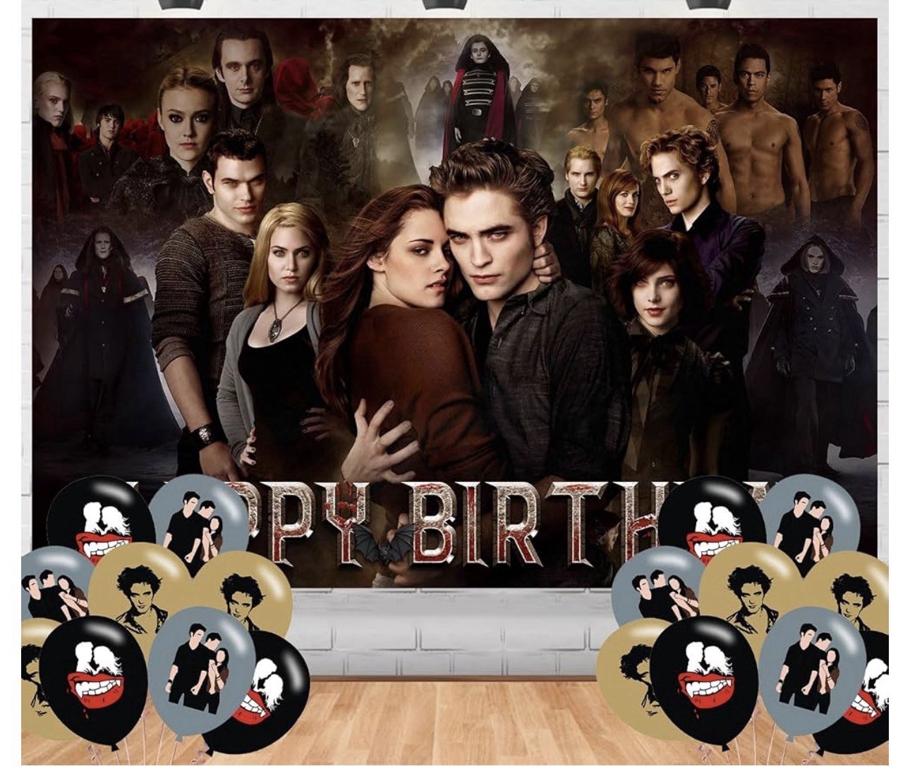 Brand New The Twilight Saga “Happy Birthday” Party Backdrop Banner