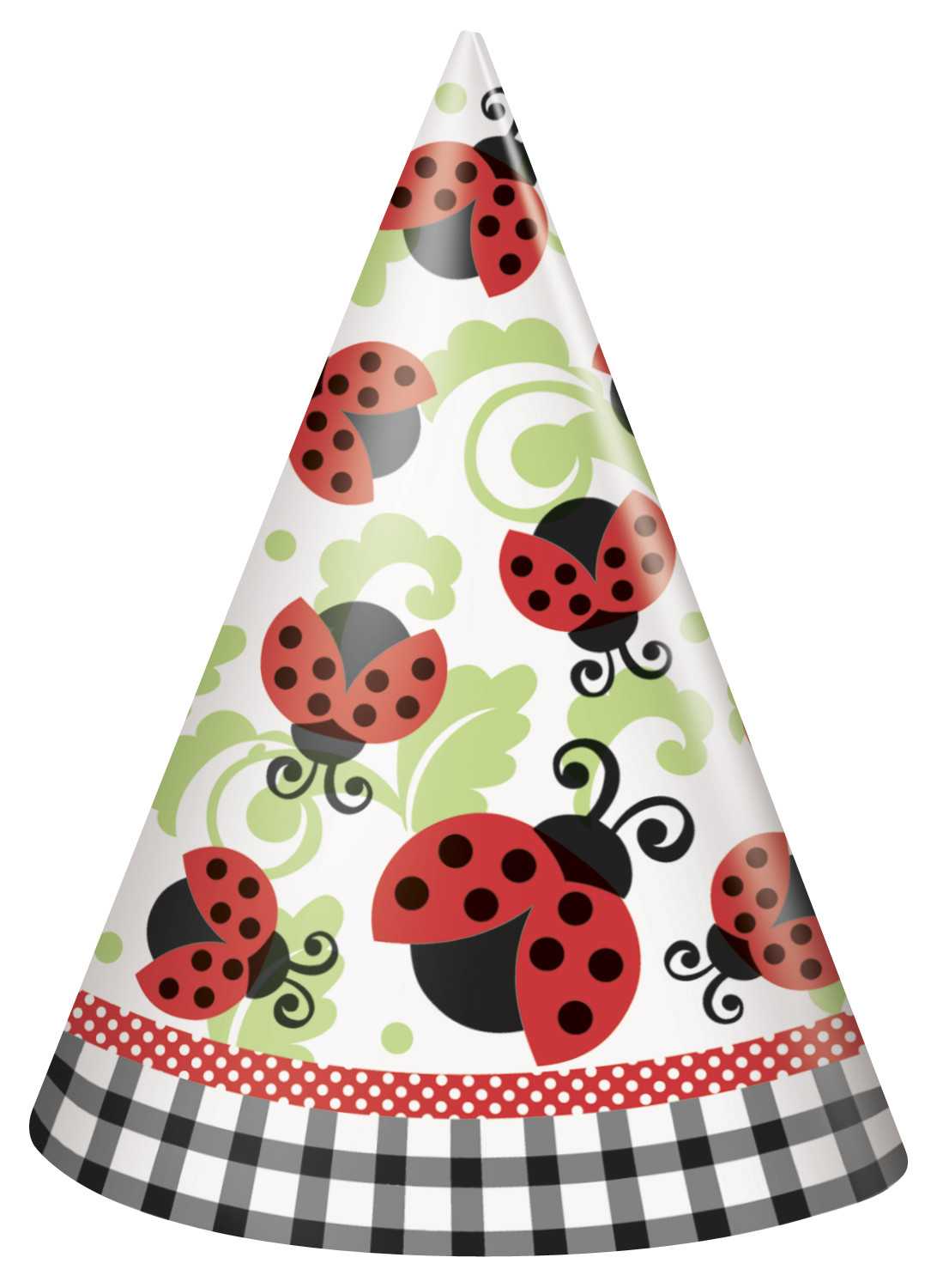 Lady bug Hats Party Hats Girls Birthday Party Ladybug Hats 8ct