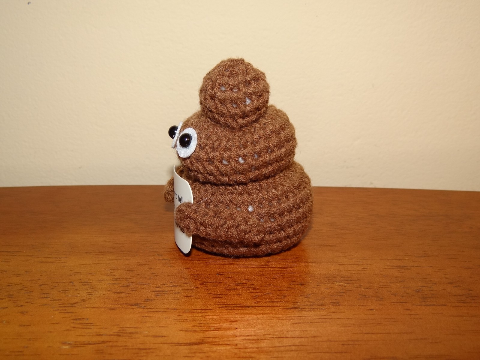 Poop Emoji Emotional Support Crochet In A World Full Of Turds Funny Cute Gift 3″