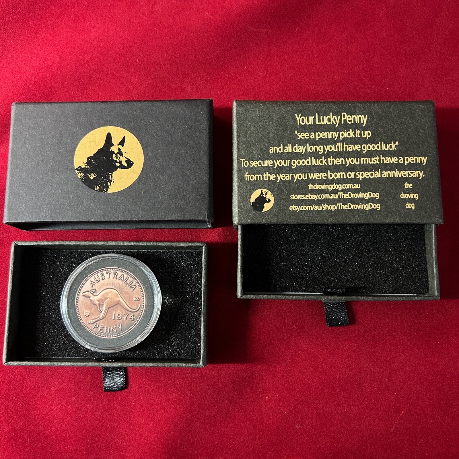 20th Wedding Anniversary Gift Present 2004 Australian Penny in a Capsule