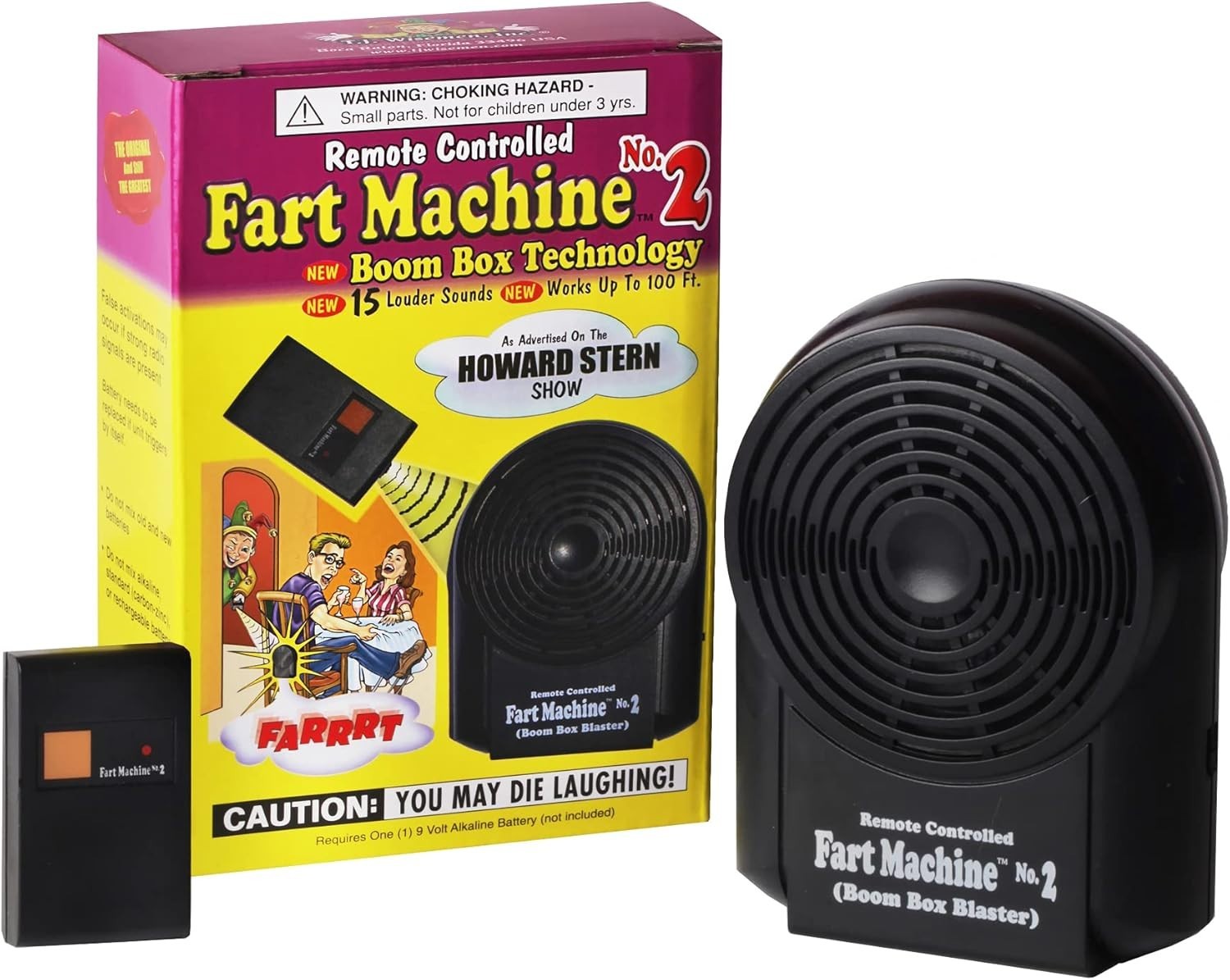 Epic Remote Controlled Fart Machine with 15 Realistic Sounds – Battery Operated