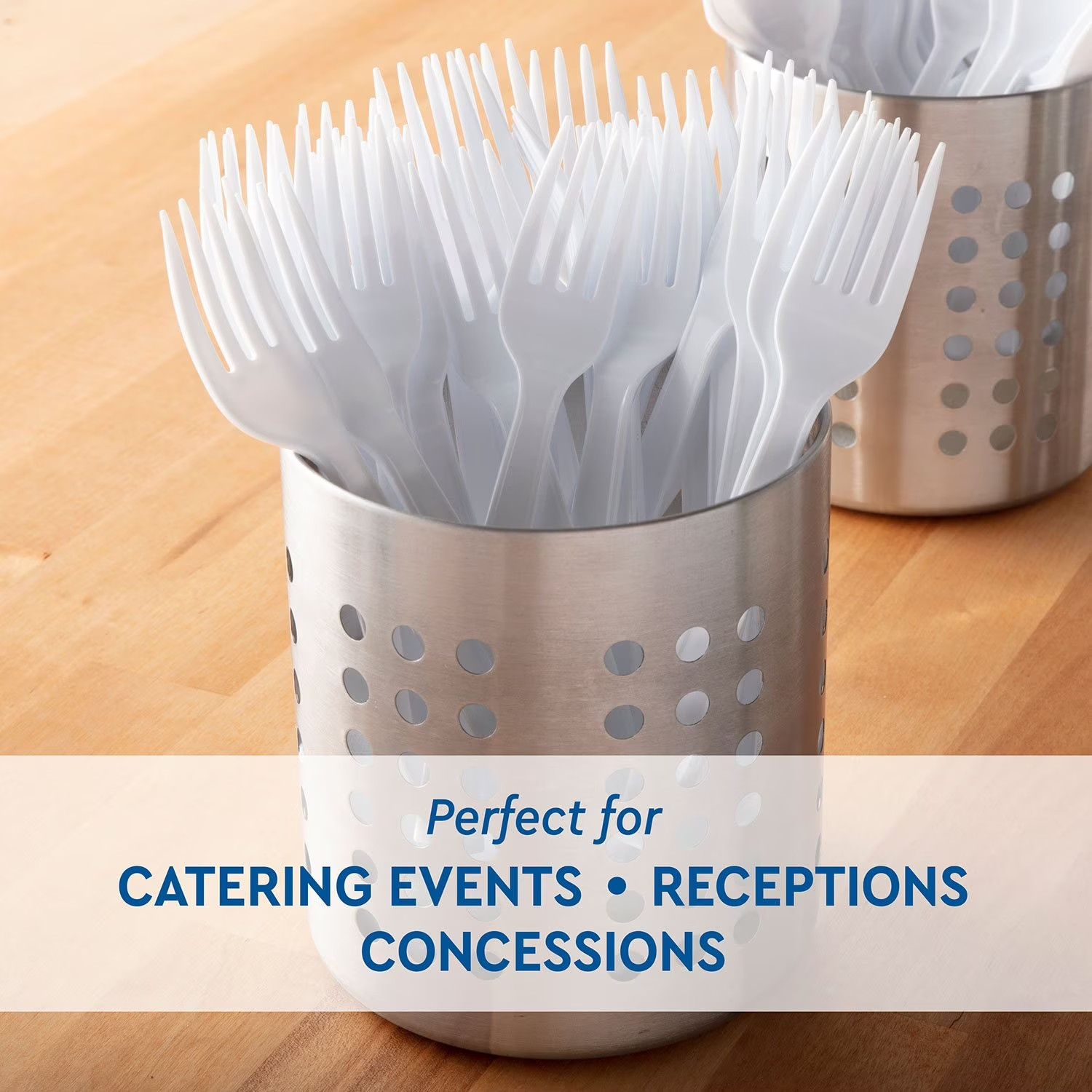 Member’s Mark White Plastic Forks, Heavyweight (600 ct.) Great Price Free Ship