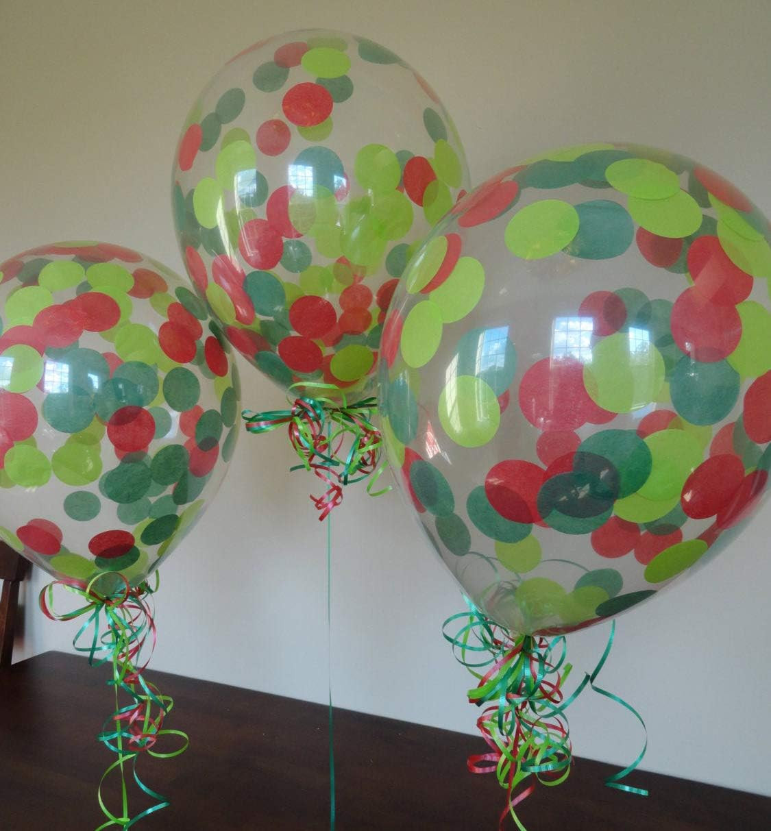 Red Tissue Confetti 1Inch Circle Confetti 5000Pcs for Filled Balloon or Table Pa