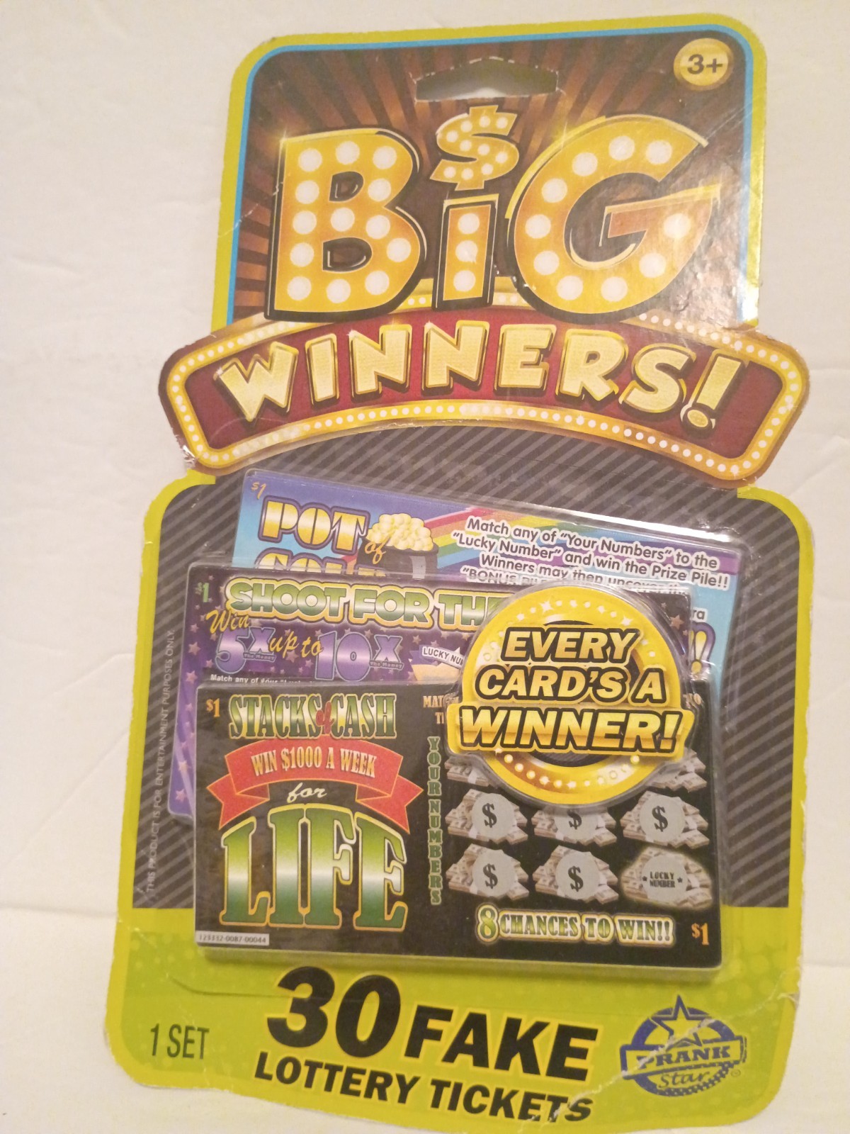 30 Fake Lottery Tickets Scratch Cards Prank Gag -Hilarious