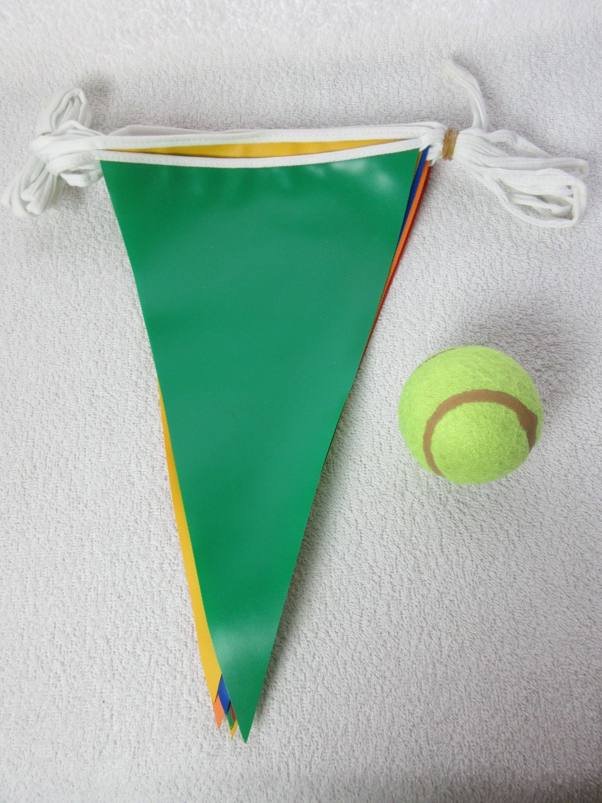 Multicoloured Outdoor Bunting, 11 Metres, Green Yellow Blue Orange White & Red