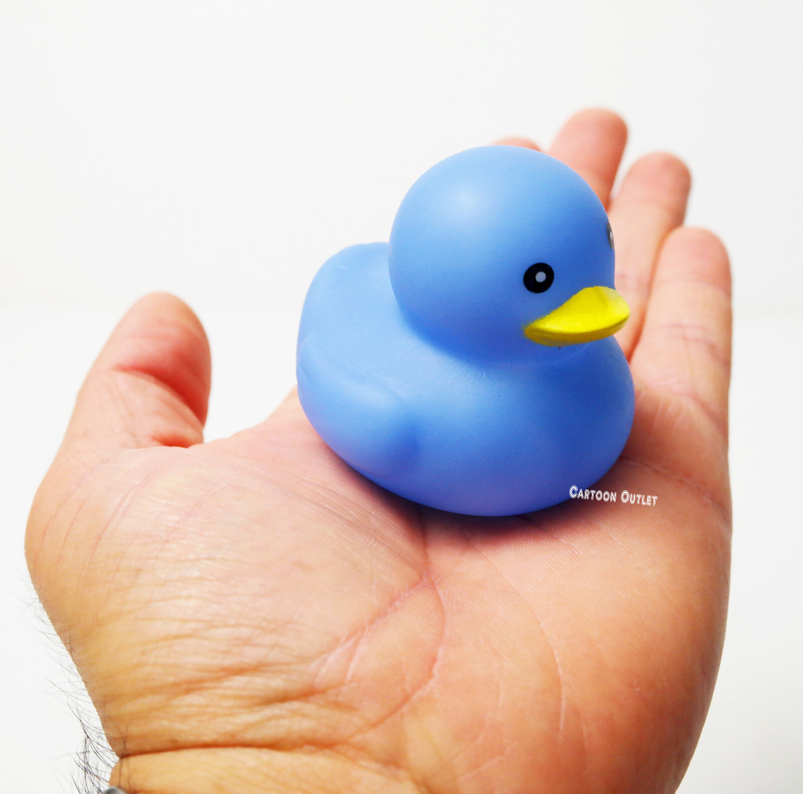 10 pc Baby Shower Blue Ducks Boy Party Favors Rubber Duckies Table Decoration