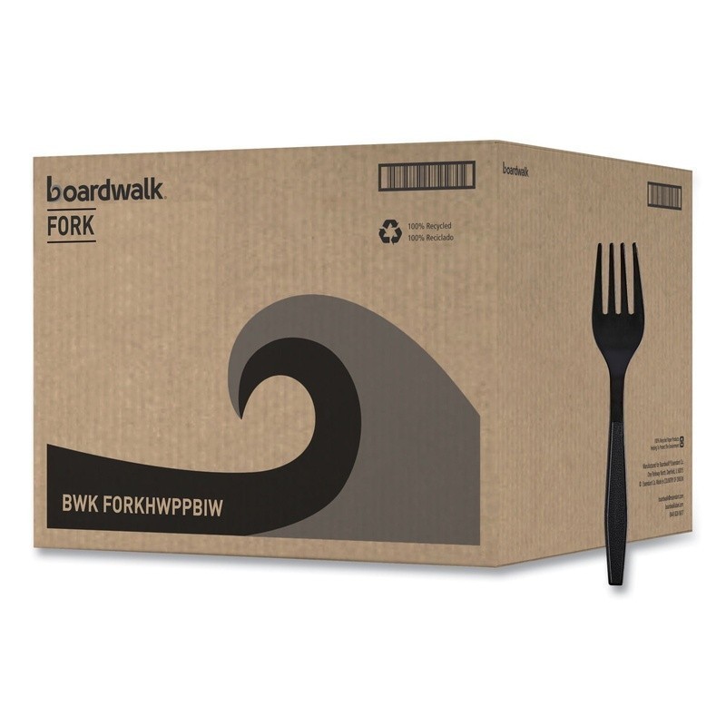 Heavyweight Wrapped Polypropylene Forks 1000 Count Sanitary Cutlery Utensils New