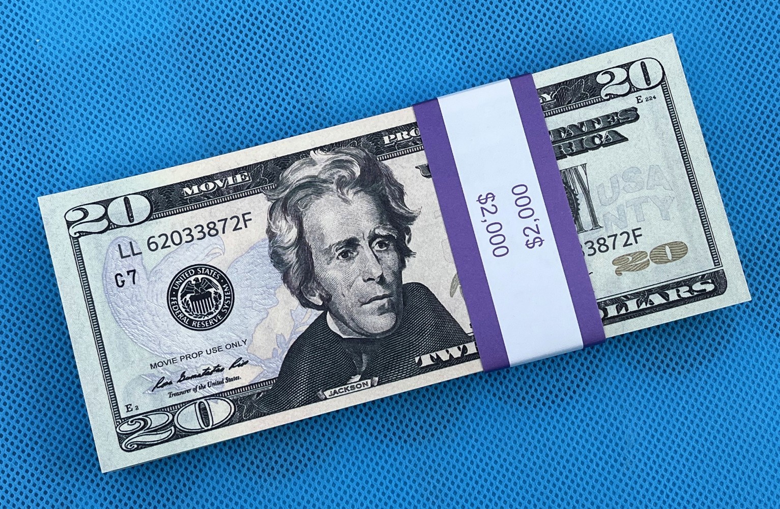 $20 Bills 500 Pieces Prop Replica Money for Movies, Parties, Tik Tok,Instagram