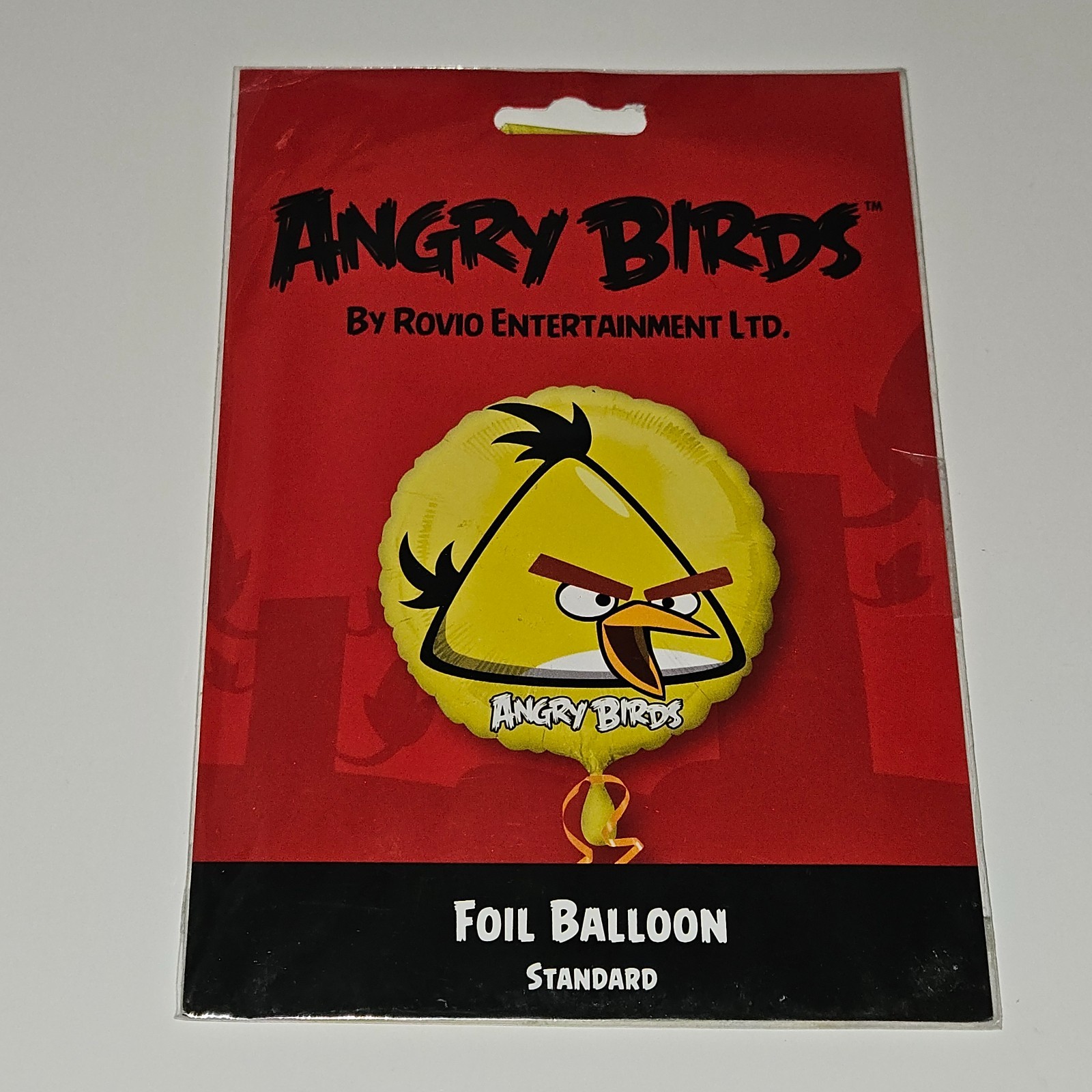 NEW 4 Angry Birds Foil Balloons Lot Party Supplies 18″ Black Yellow Birthday