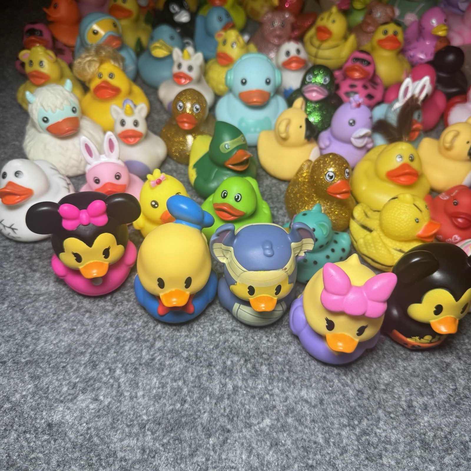 Rubber Ducks Bulk Assortment Duckies Jeep Ducking Duck Bath Toys Lot Of 114