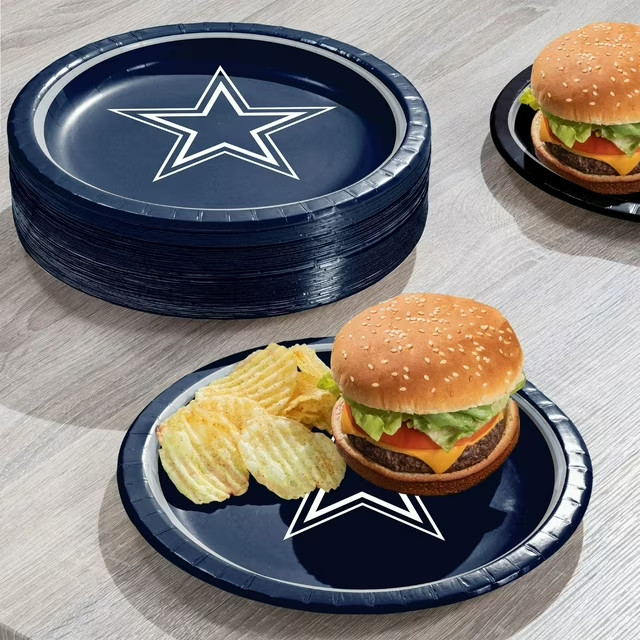 Dallas Cowboys NFL Paper Plates 10″ 85ct Game Day Party Supplies Set