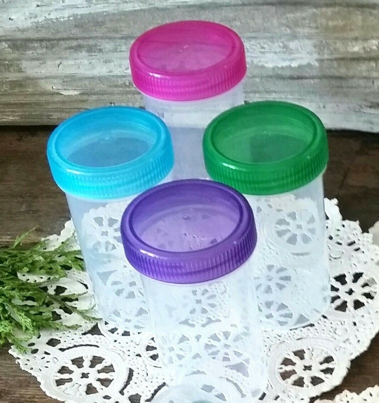 10 USA New Empty Party Favor Hunt Jars Party Snacks Nut Candy Lid 2 oz USA