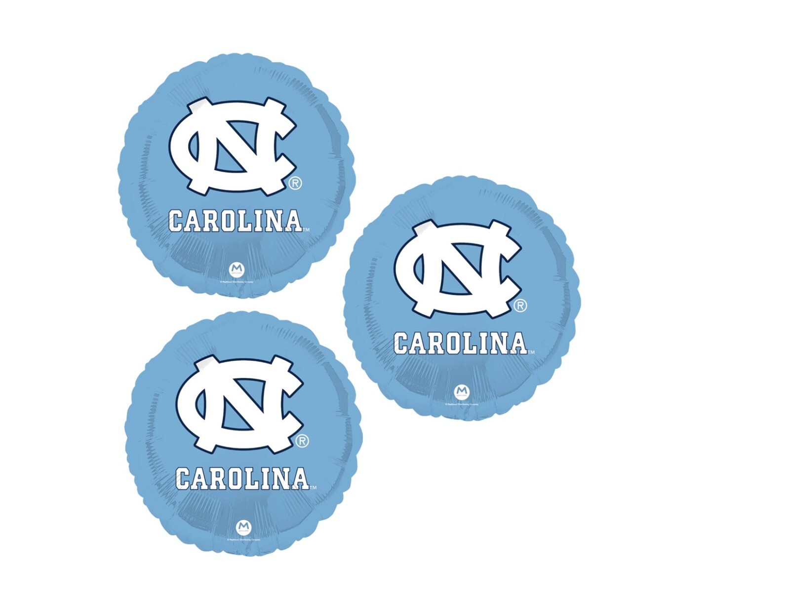 Set Of 3 University of North Carolina 18” Balloons Birthday Party Decorations