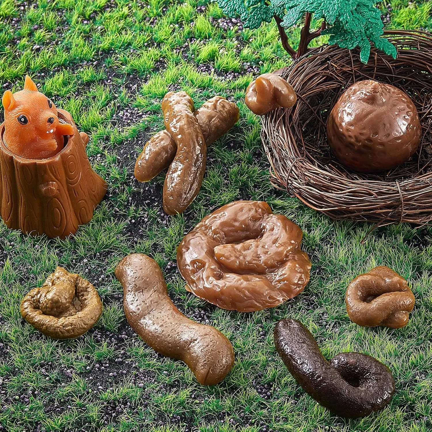 8 Pcs Fake Poop Realistic Dog Poop Fake Turd Adult Gags and Practical Joke