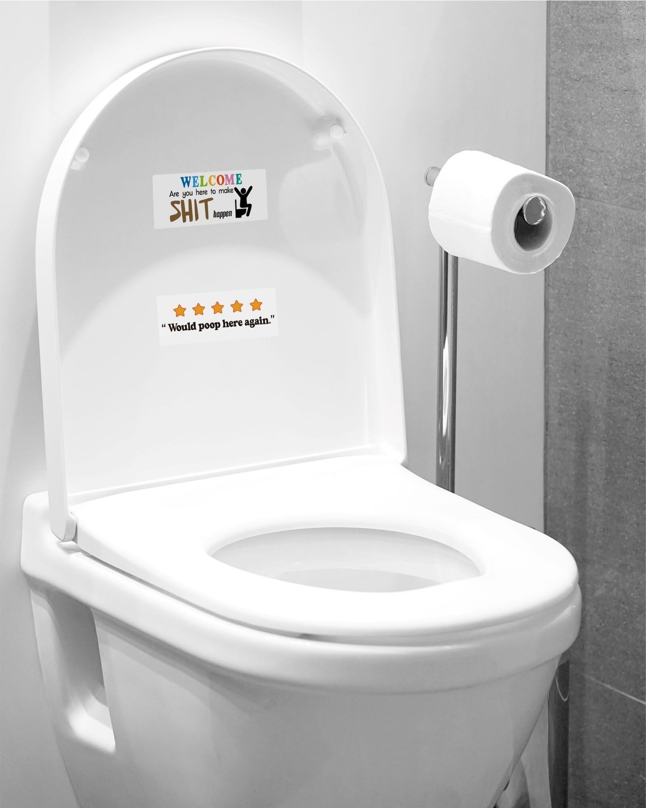 60 PCS Prank Stickers, Gag OSHA Law Stickers for Porta Potty Toilet Restroom,…