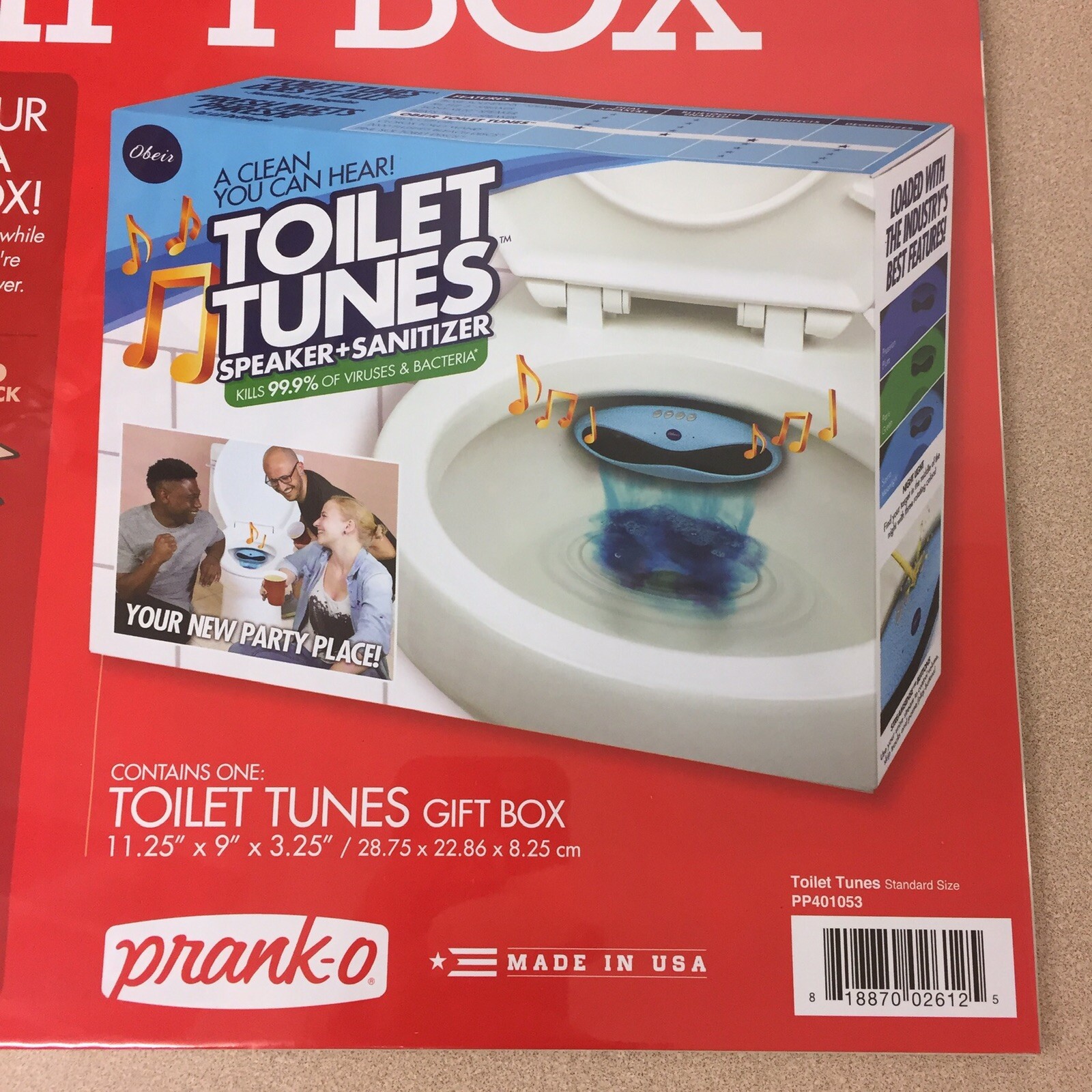 Prank “Toilet Tunes” Wrap Your Real Gift in a Prank Funny Gag Joke Gift Box