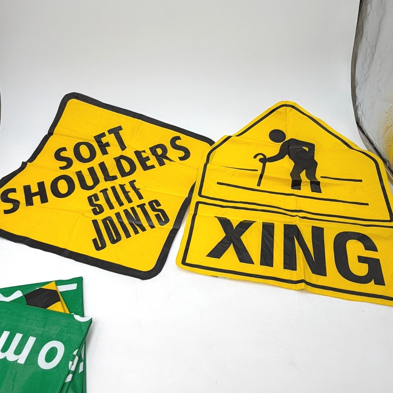 Over the Hill Birthday Party Decorations Funny Road Signs Gag Gift Decor Set