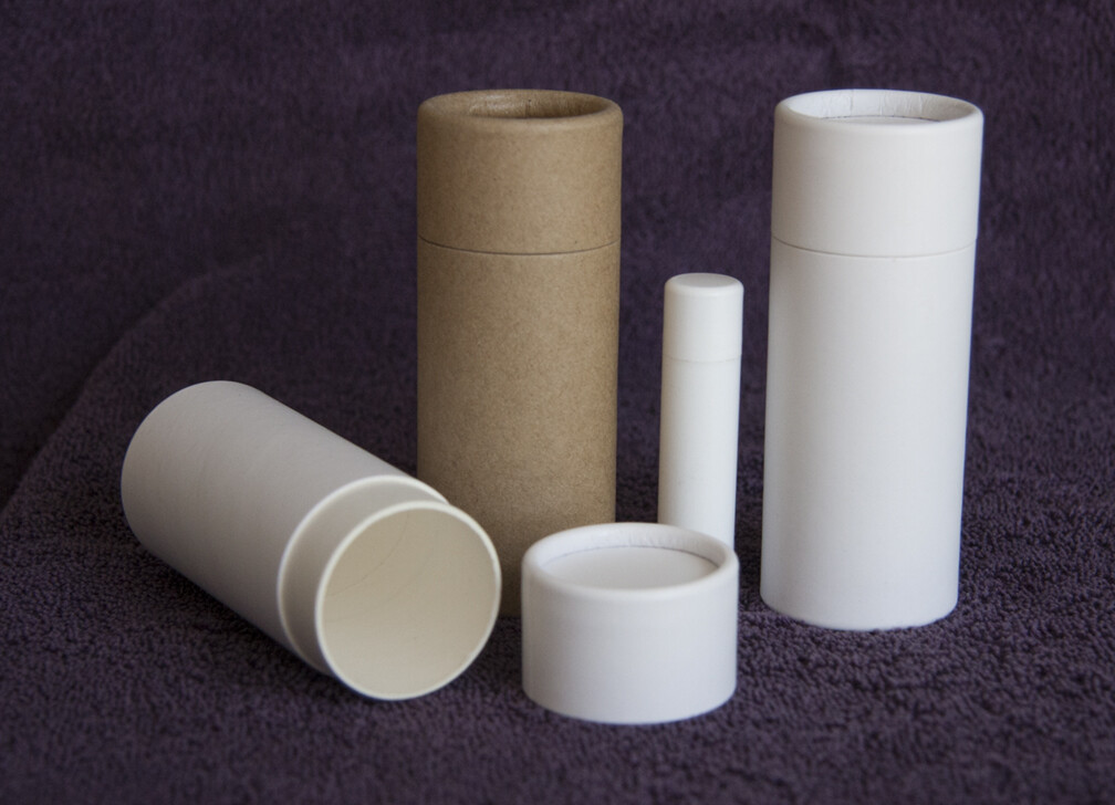 500 -2.5 oz Deodorant Lotion Tubes Kraft Paper Eco Friendly Cardboard Containers