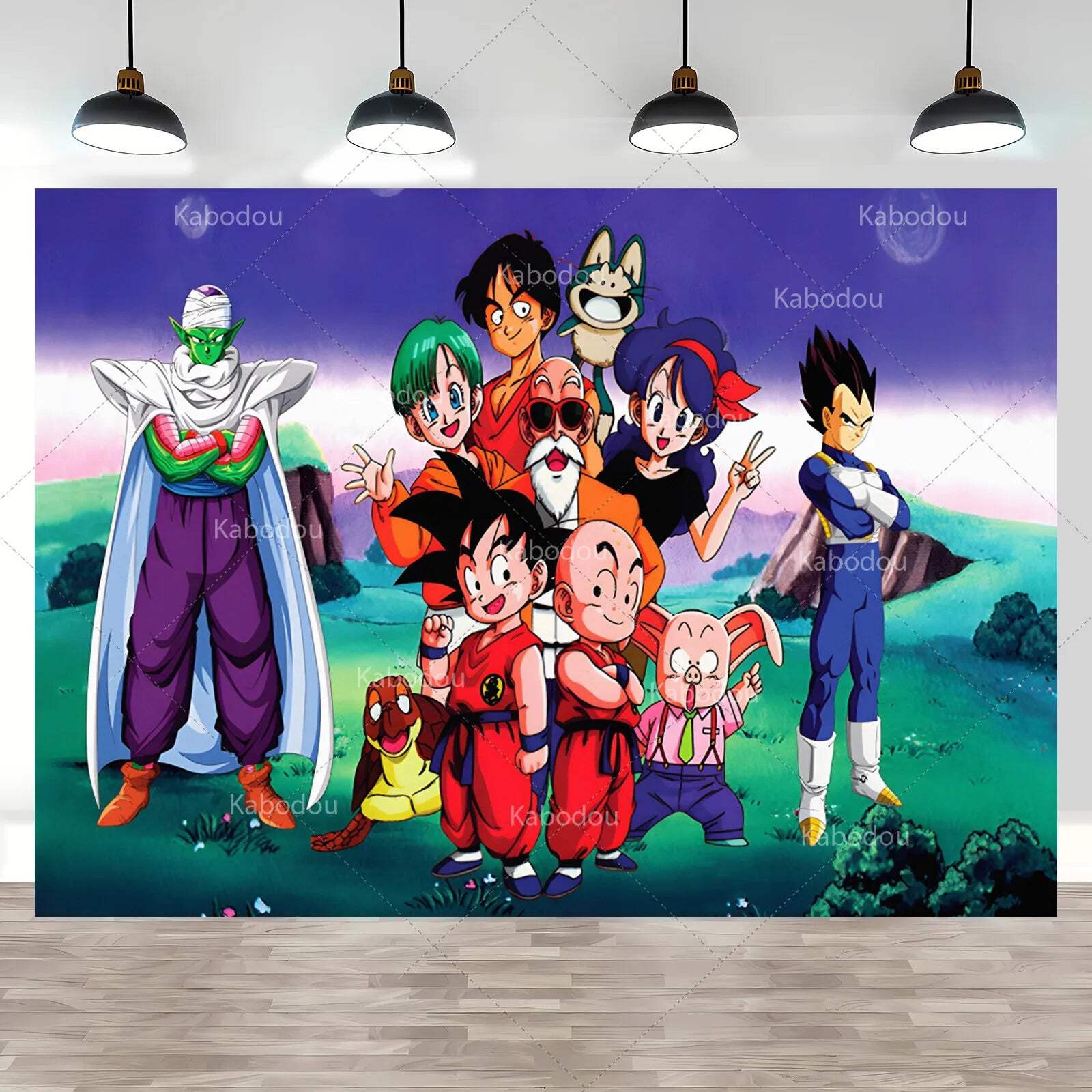 Dragon Ball Baby Goku Party Backdrop Kids Boy Birthday Photograph Background Gol