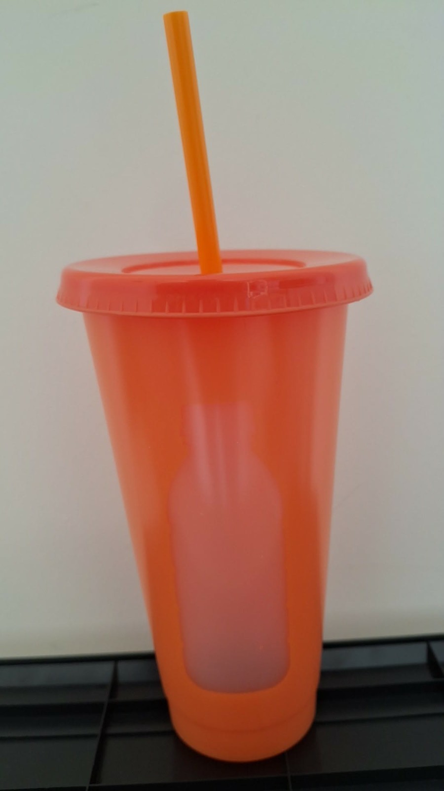 16oz or 24oz Reusable hard plastic cold cups and dome cups.