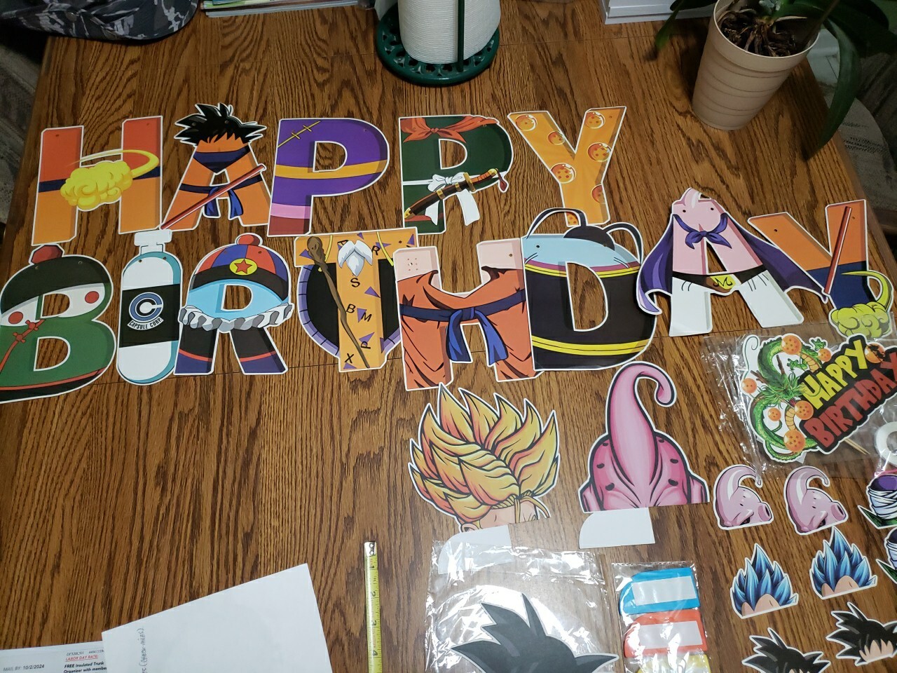 Dragon Ball Z Party Supplies Over 50 Pcs (24 Balloons, 24 Cupcake Toppers) New