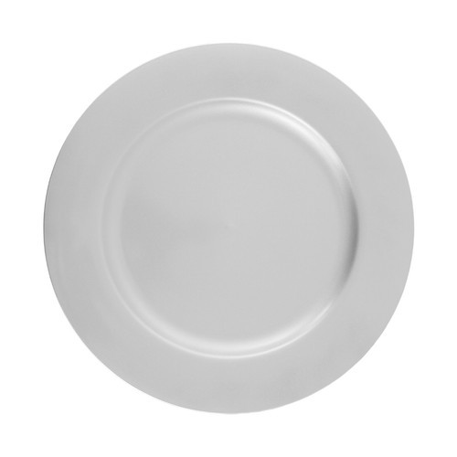 Charger Plates Set, Round Charger Plates, Charger Plate for Wedding Party Silver