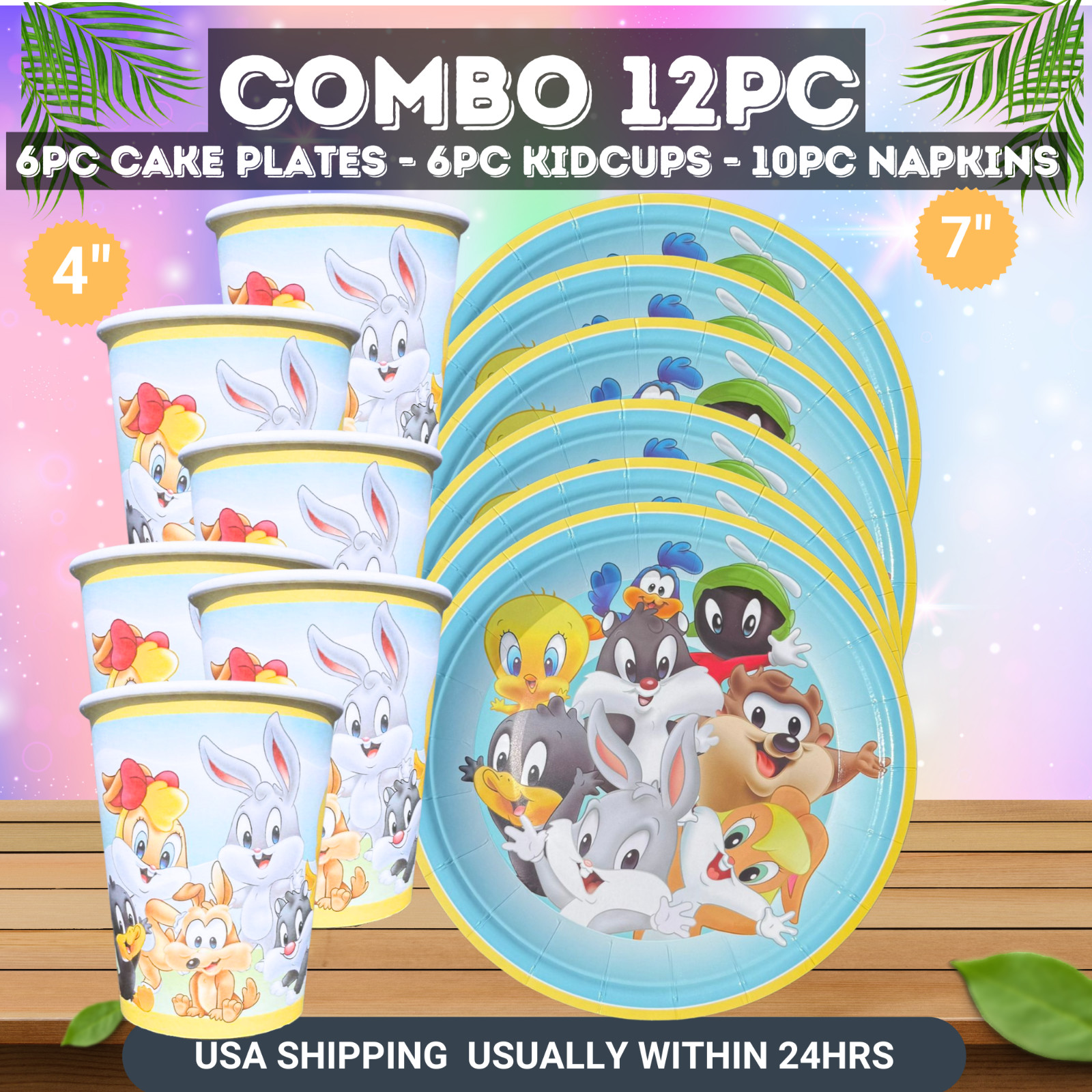 baby Looney tunes toons birthday party supplies favor centerpiece decoration