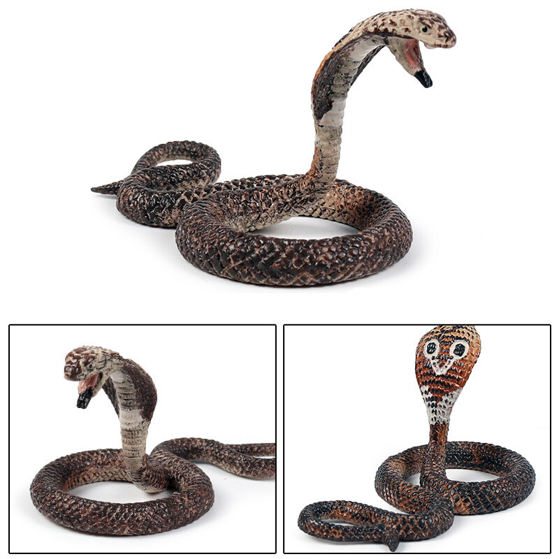 Fake Mini 1.5″x2.75″ Naja Cobras Snake Scary Toy Prank Party Joke Halloween Prop