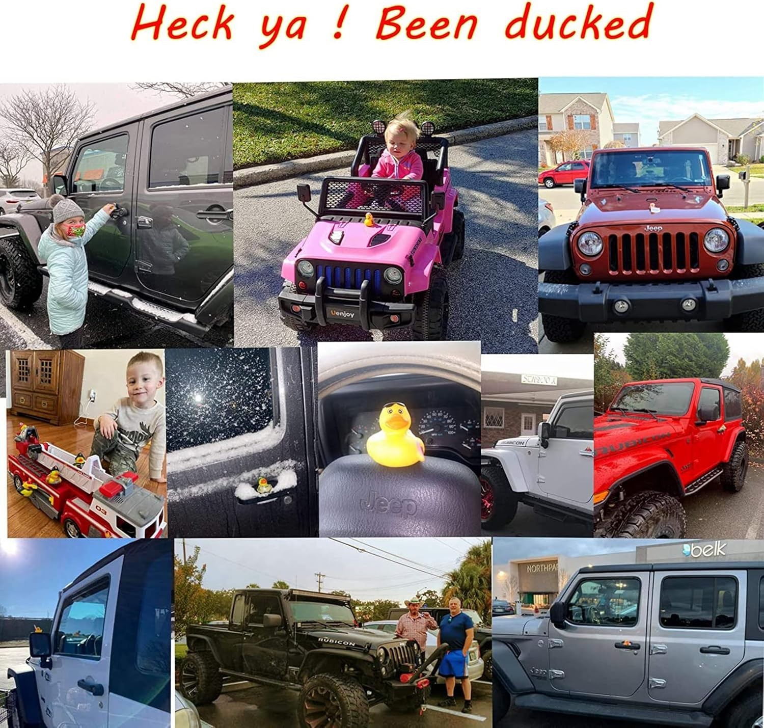 Rubber Ducks in Bulk,Assortment Duckies for Jeep Ducking Floater Duck Bath Toys