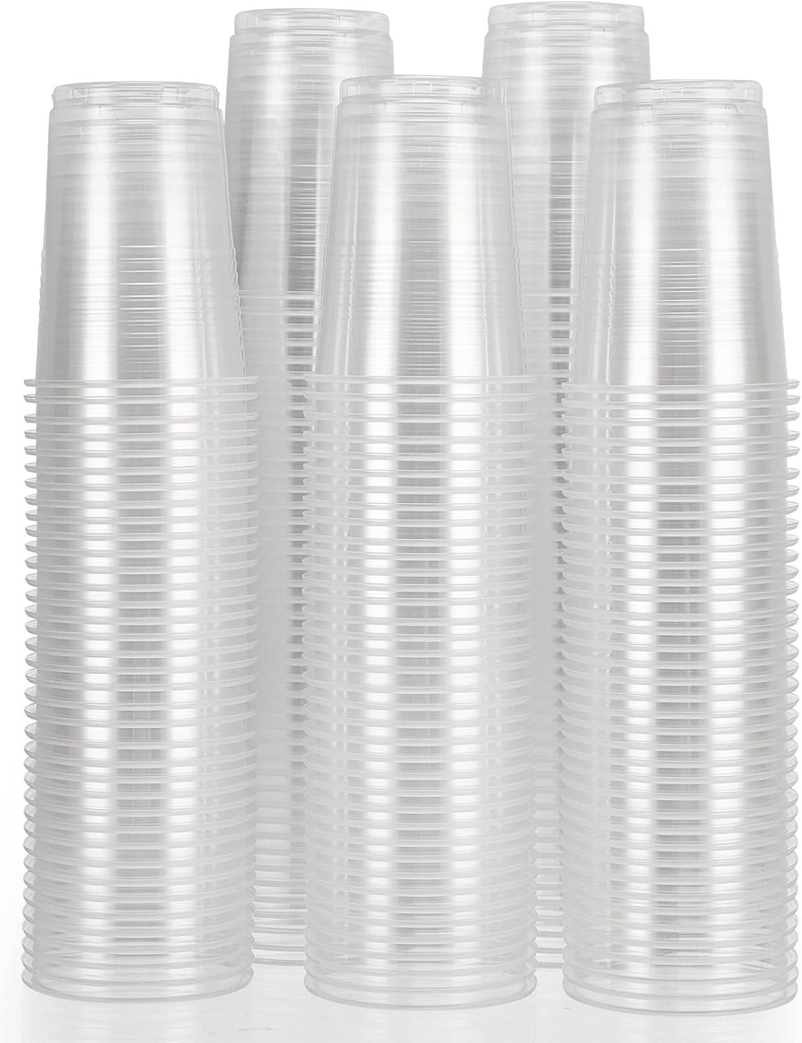 Clear Plastic Party Cups – 100 Pack, 8 Oz Each