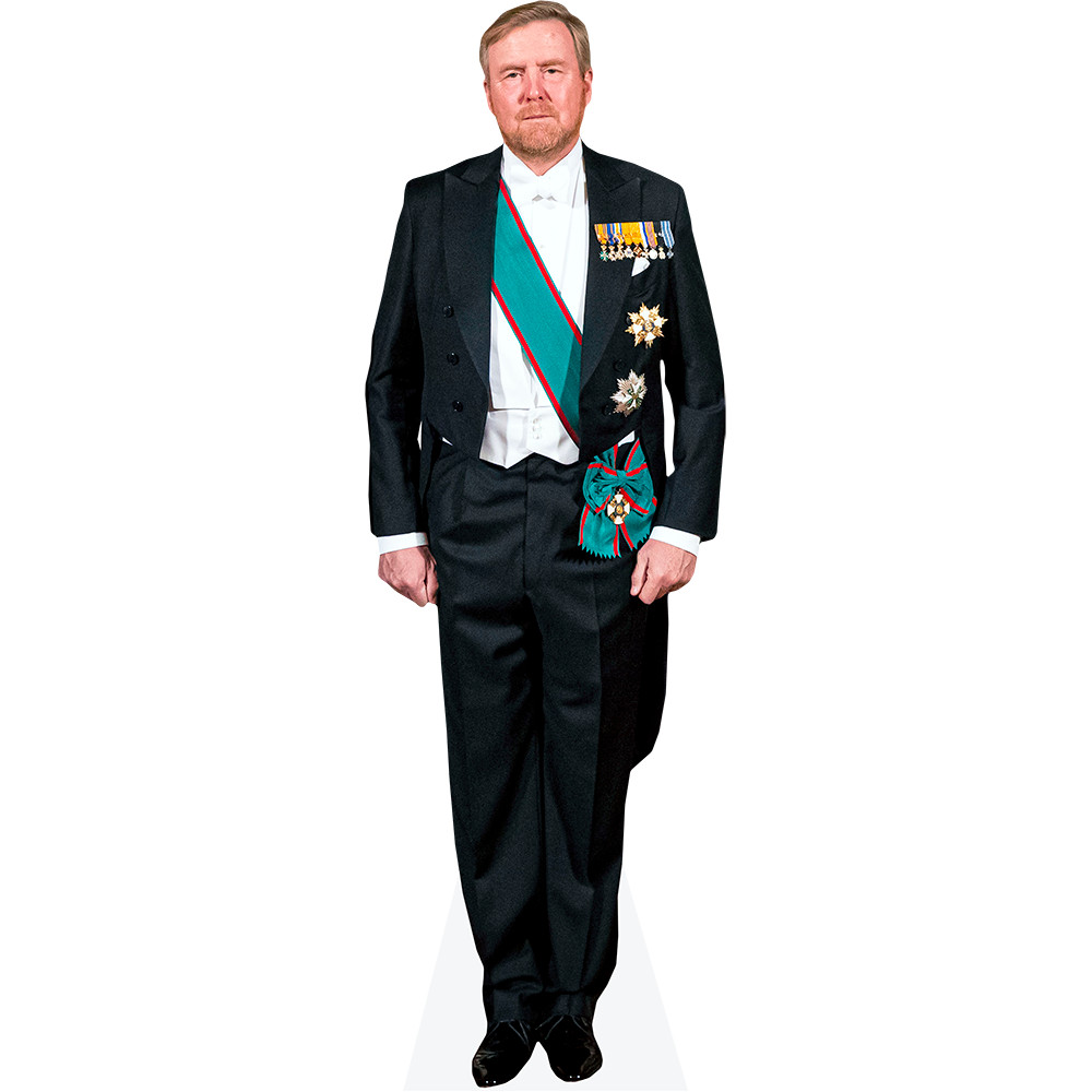 King Willem-Alexander Of The Netherlands (Medals) Life Size Cutout