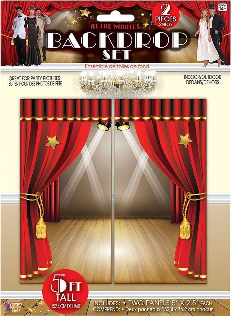 At the Movies Hollywood Oscar Award Prom Theme Party Decoration Backdrop Set
