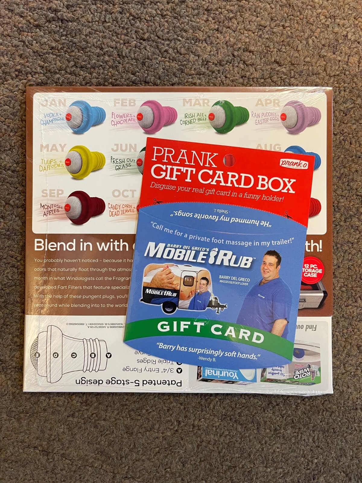 PRANK-O FUNNY JOKE PRANK GAG GIFT GIFT BOX 8″x6″x2″ – FART FILTER