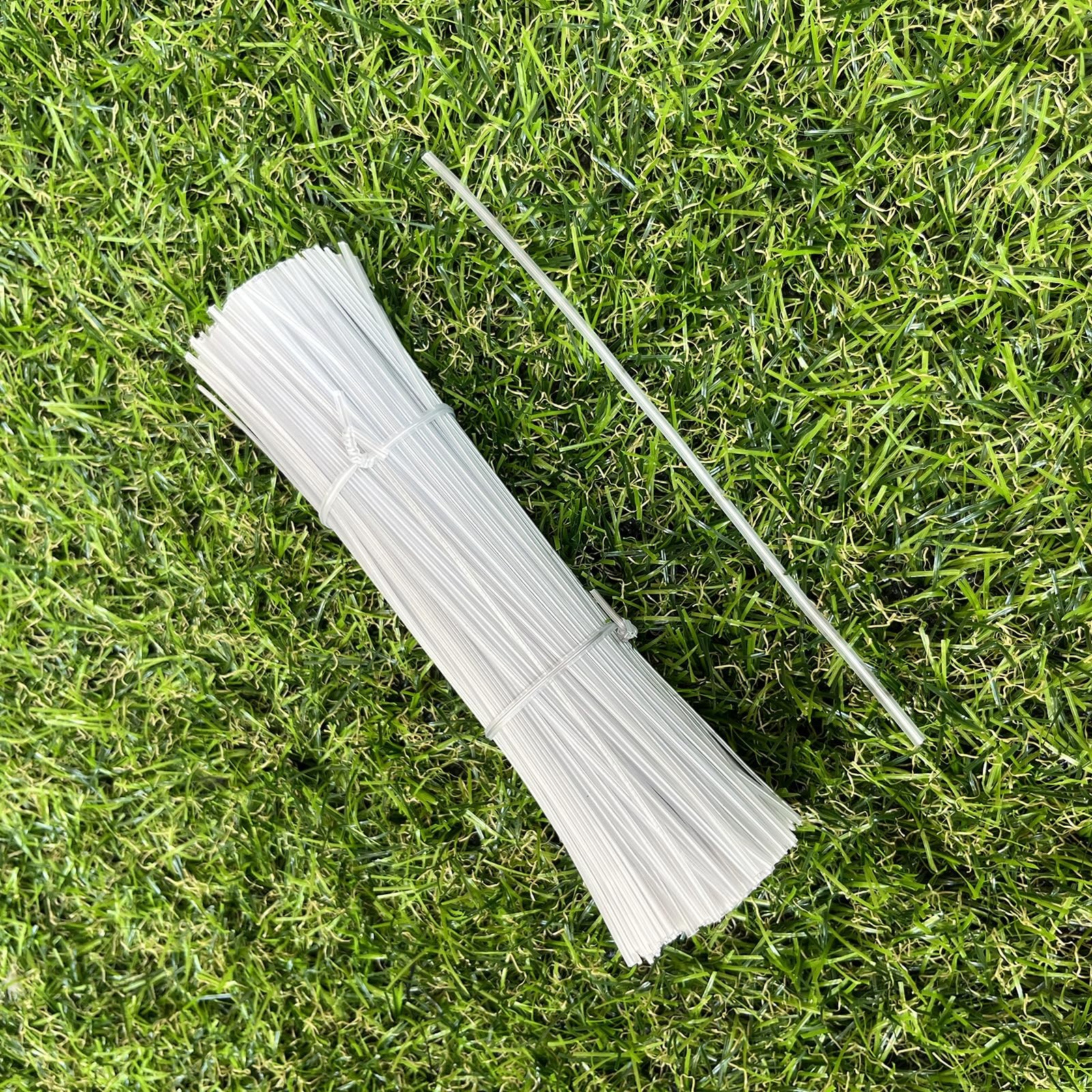 500 Pack 6 Inch Clear Plastic Twist Ties – Reusable Twisty Ties for Cords, Ga