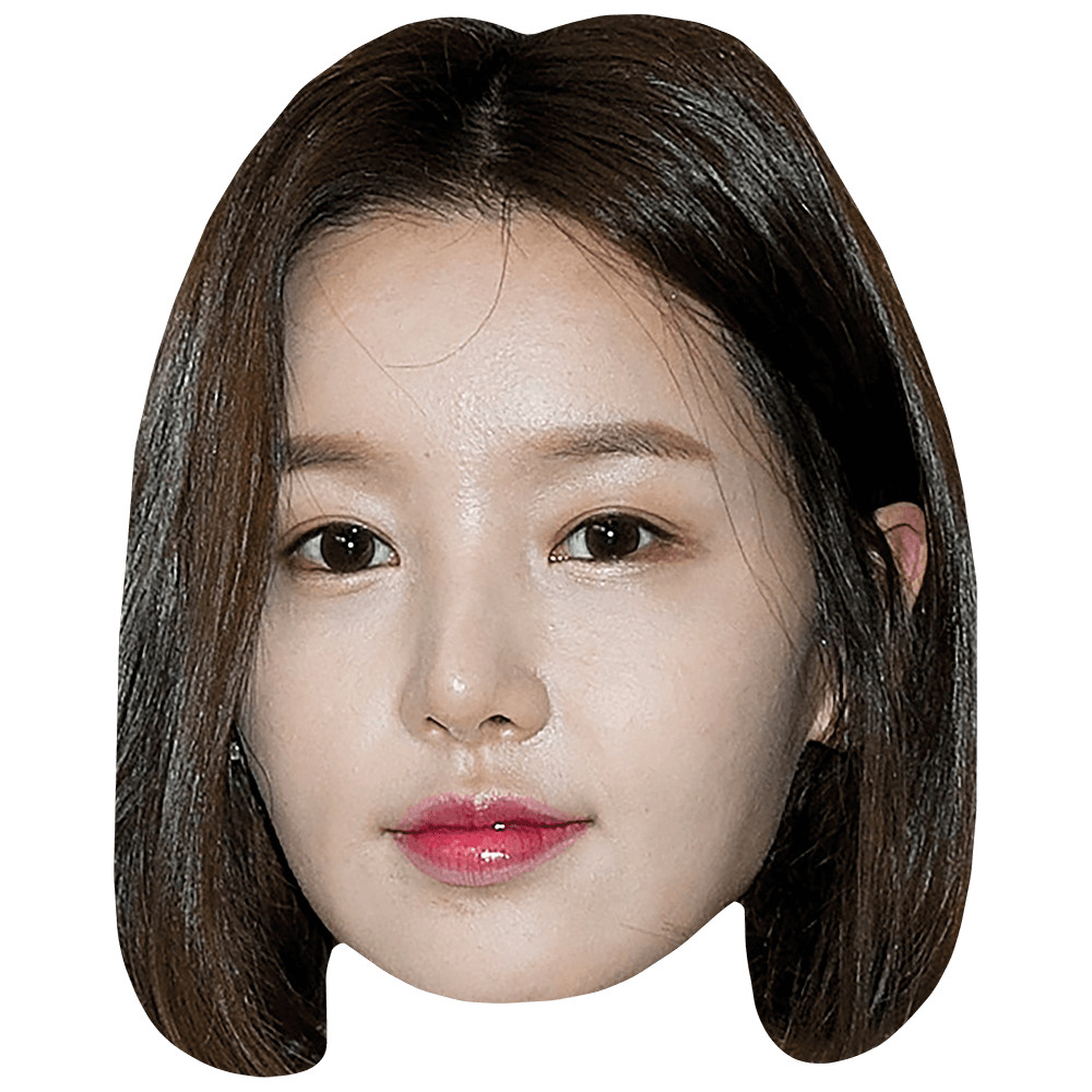 Nam Gyu-Ri (Brown Hair) Celebrity Mask, Flat Card Face, Fancy Dress Mask