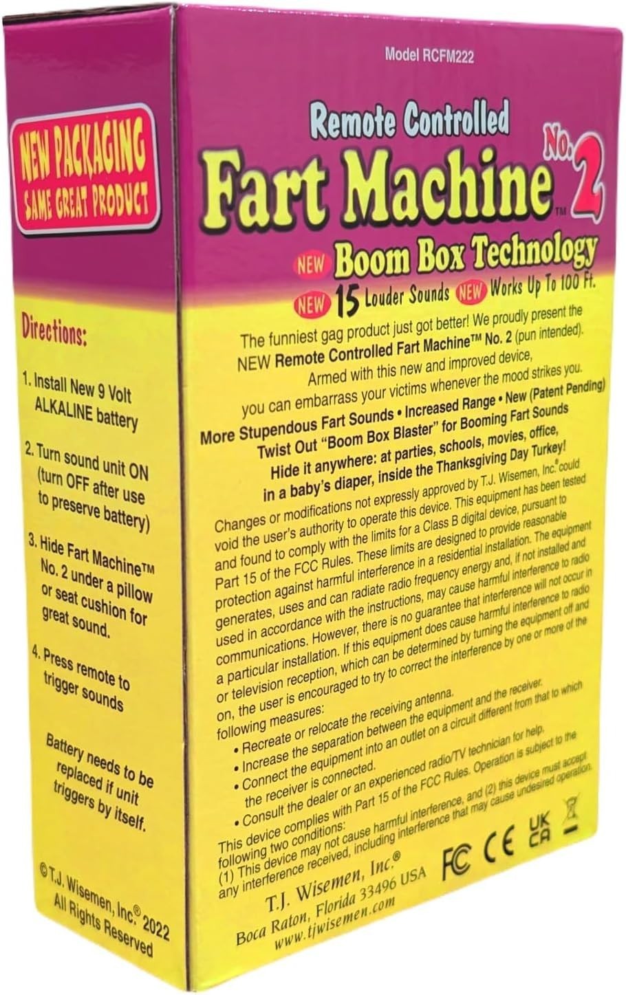 Humorous Remote Fart Machine with 15 Sounds and Wireless Control – Perfect Gift